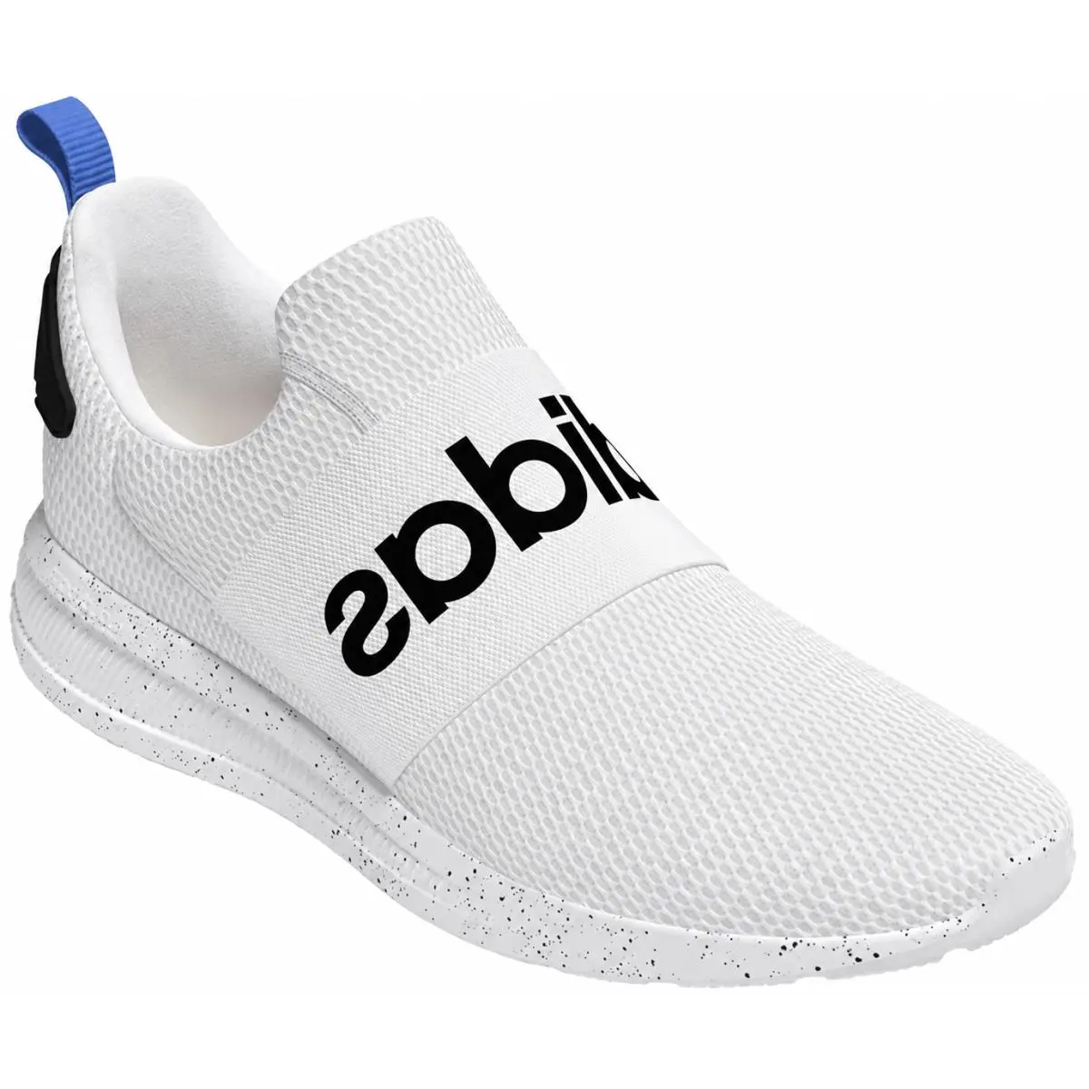 Adidas Men`s Lite Racer Adapt 4.0 Shoes White Black Slip On Sneakers Size 8