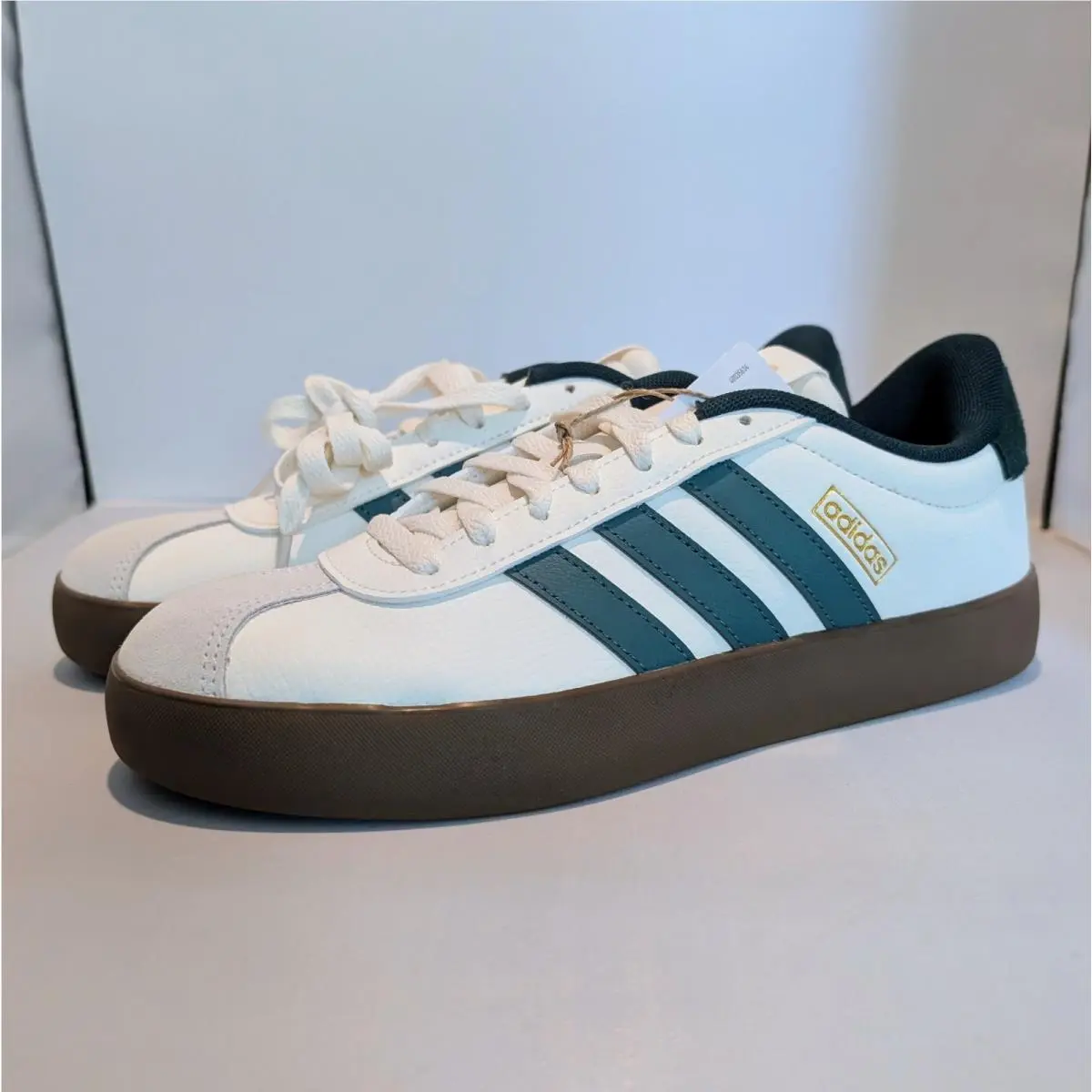 Adidas shoes - adidas Vl Court - Court - White, Green, Brown 0