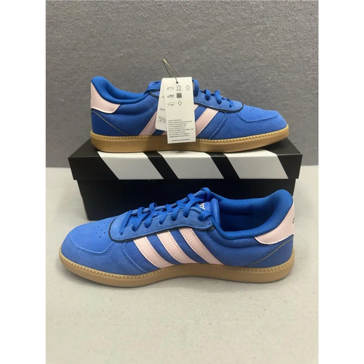 Adidas Breaknet Sleek Womens Size 10 Sneakers JH6901 Royal Blue Pink Gumball