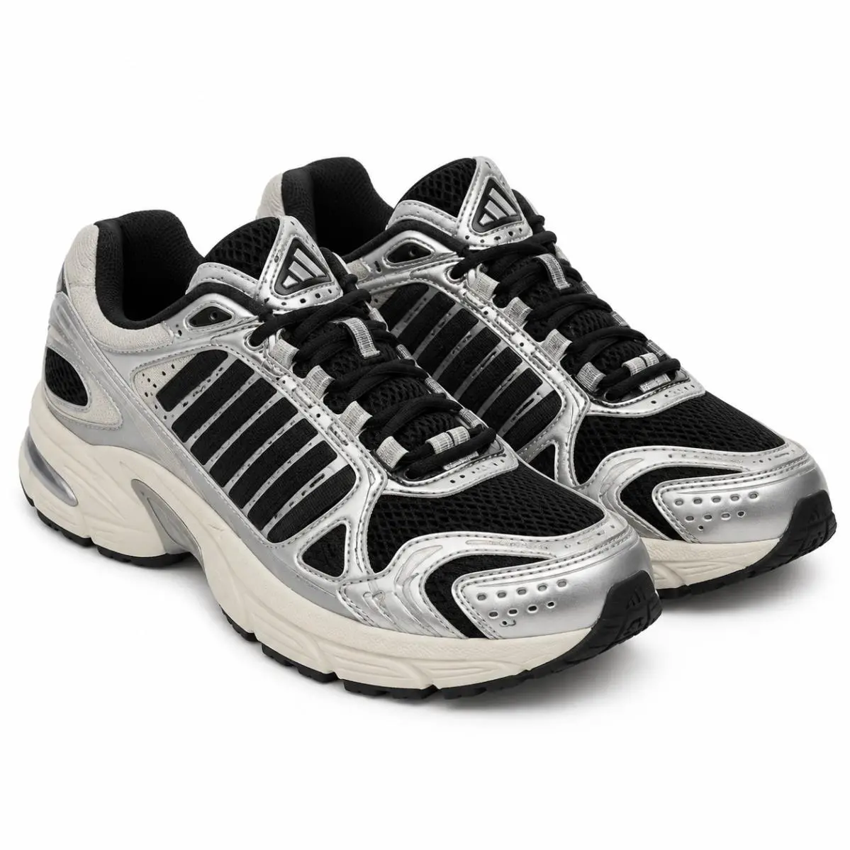 Adidas Adistar Control 5 GS Kids Shoes Core Black Silver Grey KI8733