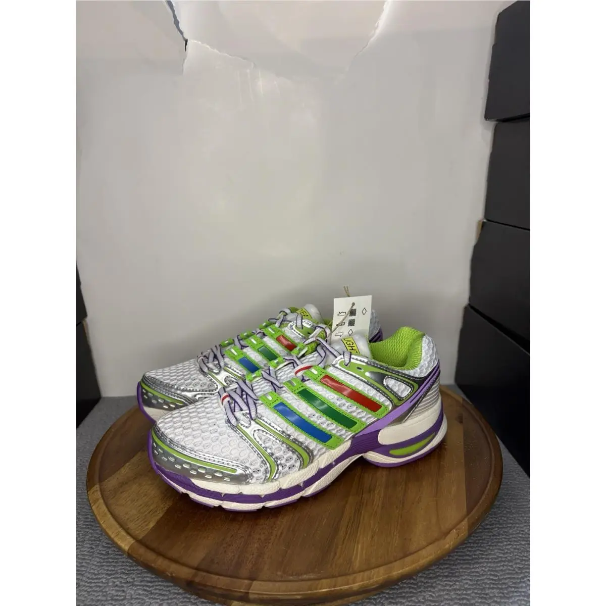 Adidas shoes - Control 5 - Control - White/Solar Slime/Silver Metallic 3