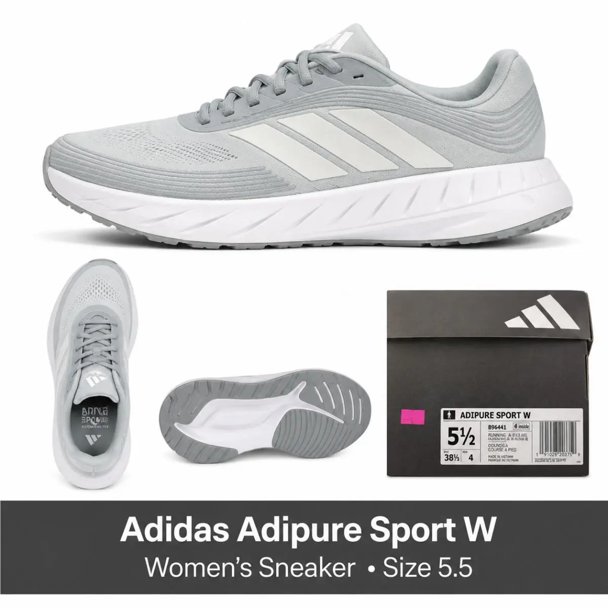 Adidas Adipure Shift W Women’s Low Top Sneakers Clear Grey/white KI6250