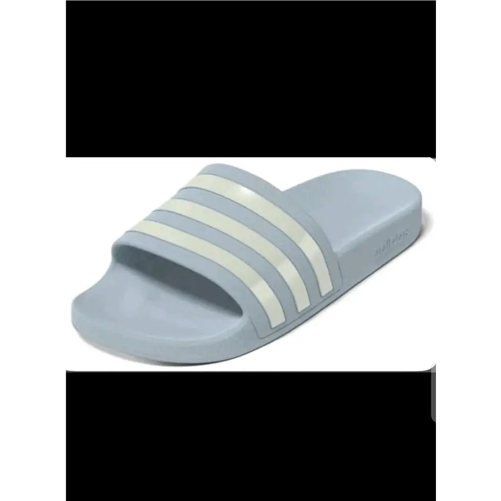 Adidas shoes - adidas Adilette - Adilette - Zero Met/Zero Met/Glow Blue 1