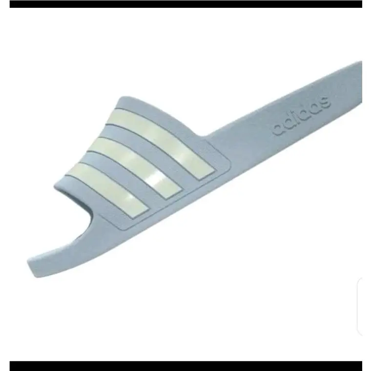 Adidas shoes - adidas Adilette - Adilette - Zero Met/Zero Met/Glow Blue 3