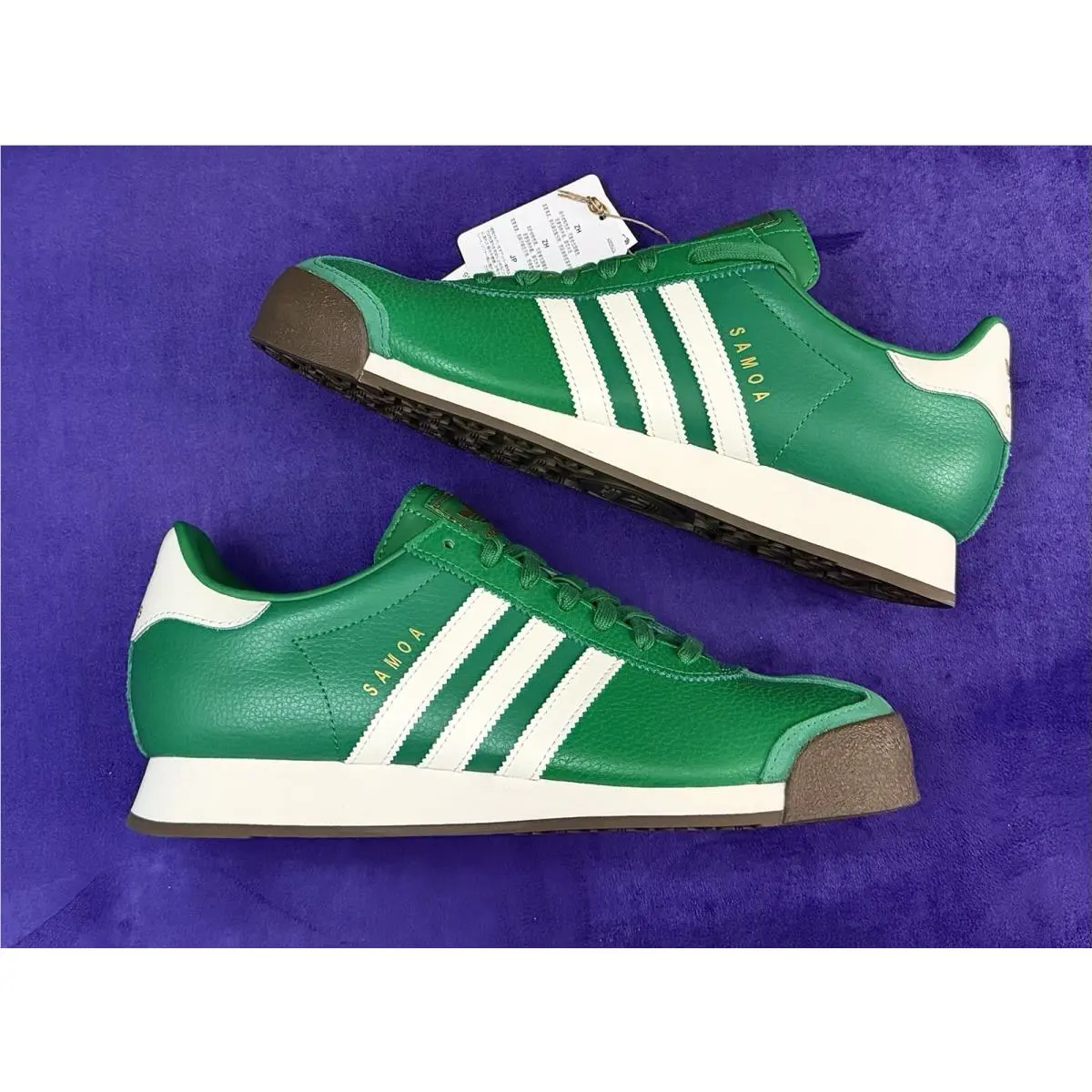 Adidas shoes - adidas Samoa - Samoa - Jq048 - Green/White/Gum Sole 0