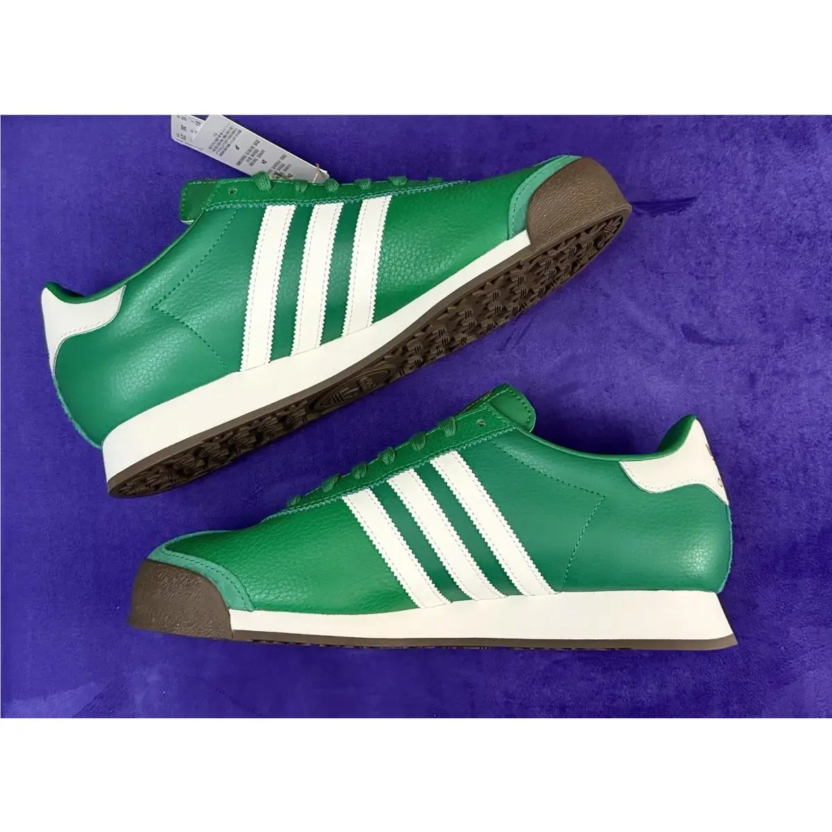Adidas shoes - adidas Samoa - Samoa - Jq048 - Green/White/Gum Sole 1