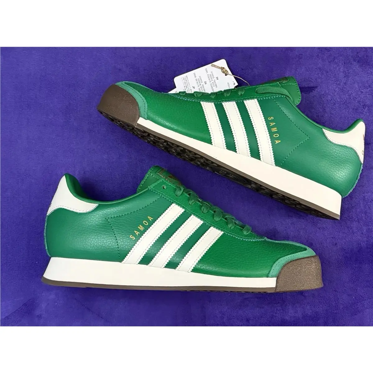Adidas shoes - adidas Samoa - Samoa - Jq048 - Green/White/Gum Sole 2