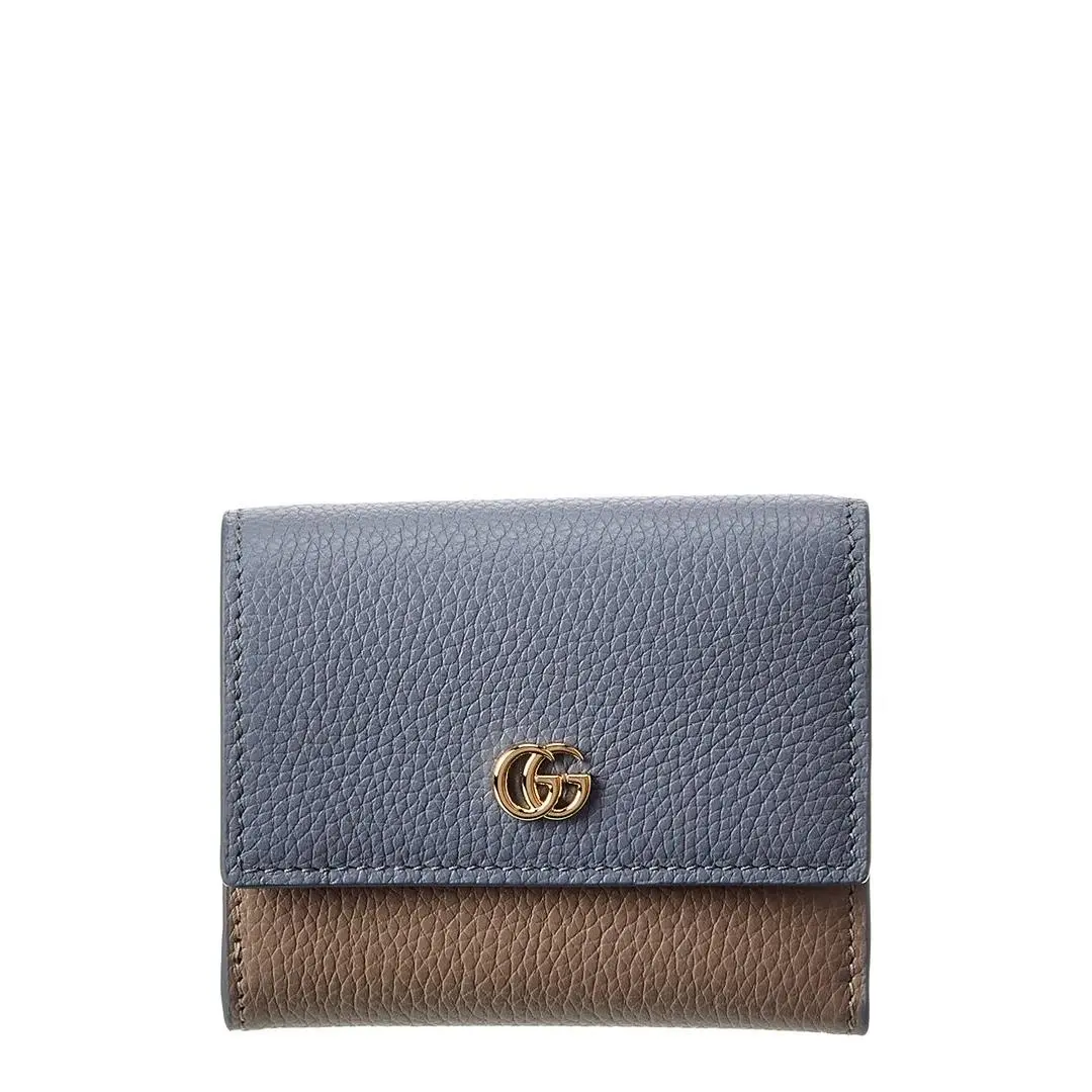 Gucci Gg Marmont Leather Card Holder Women`s