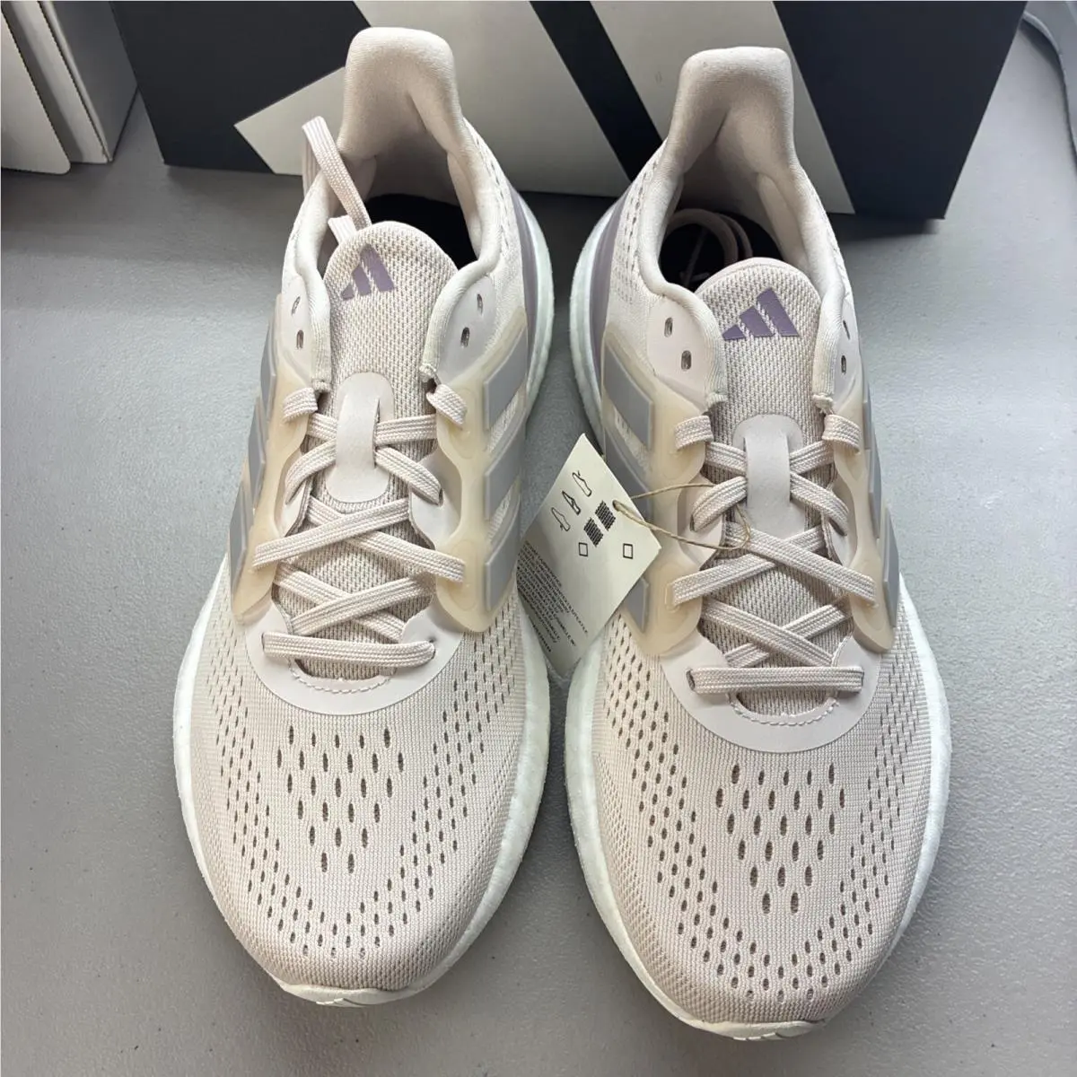 Adidas shoes - adidas PureBoost 23 - PureBoost - IF1533 - White/Purple (UPC: 196471021986) 2