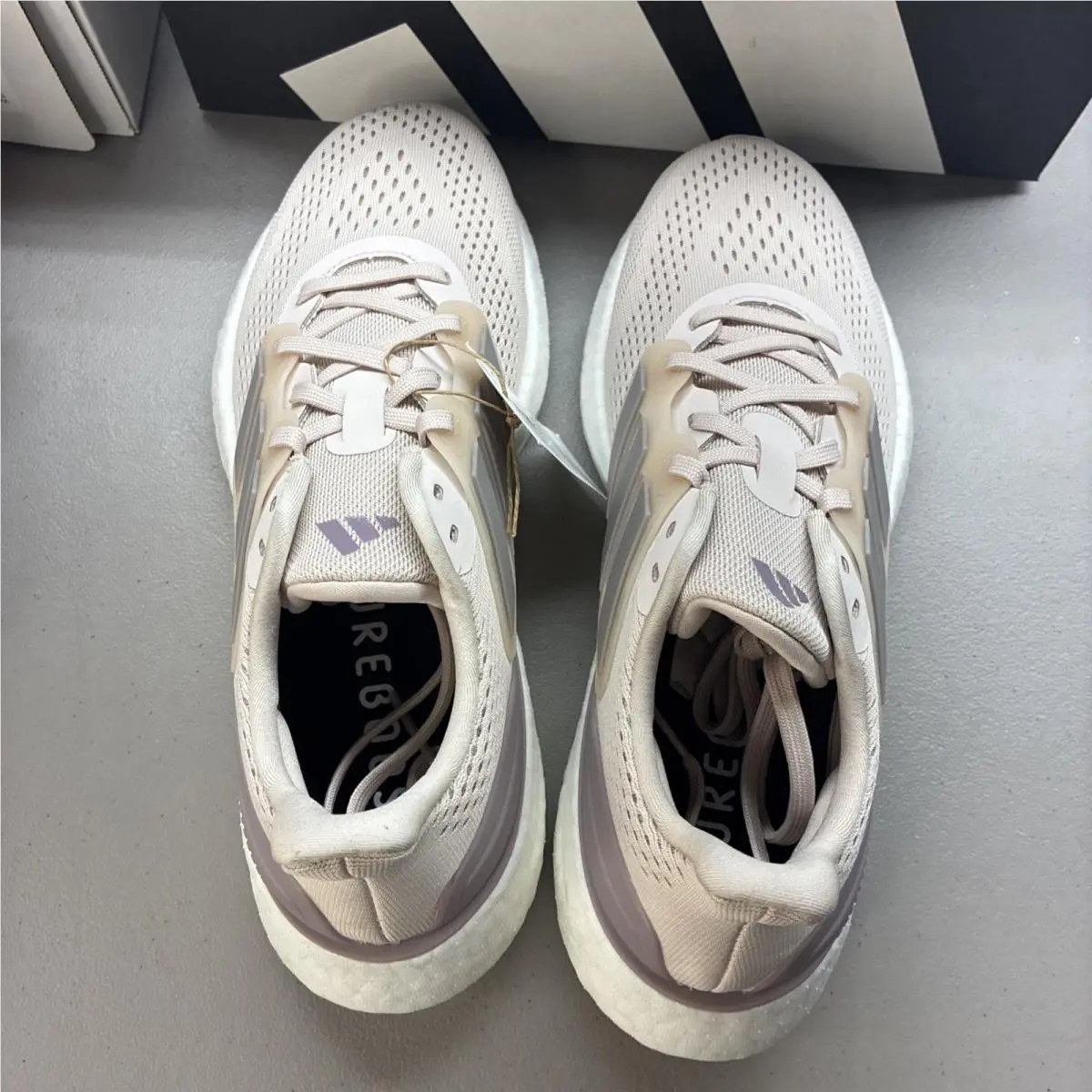 Adidas shoes - adidas PureBoost 23 - PureBoost - IF1533 - White/Purple (UPC: 196471021986) 4