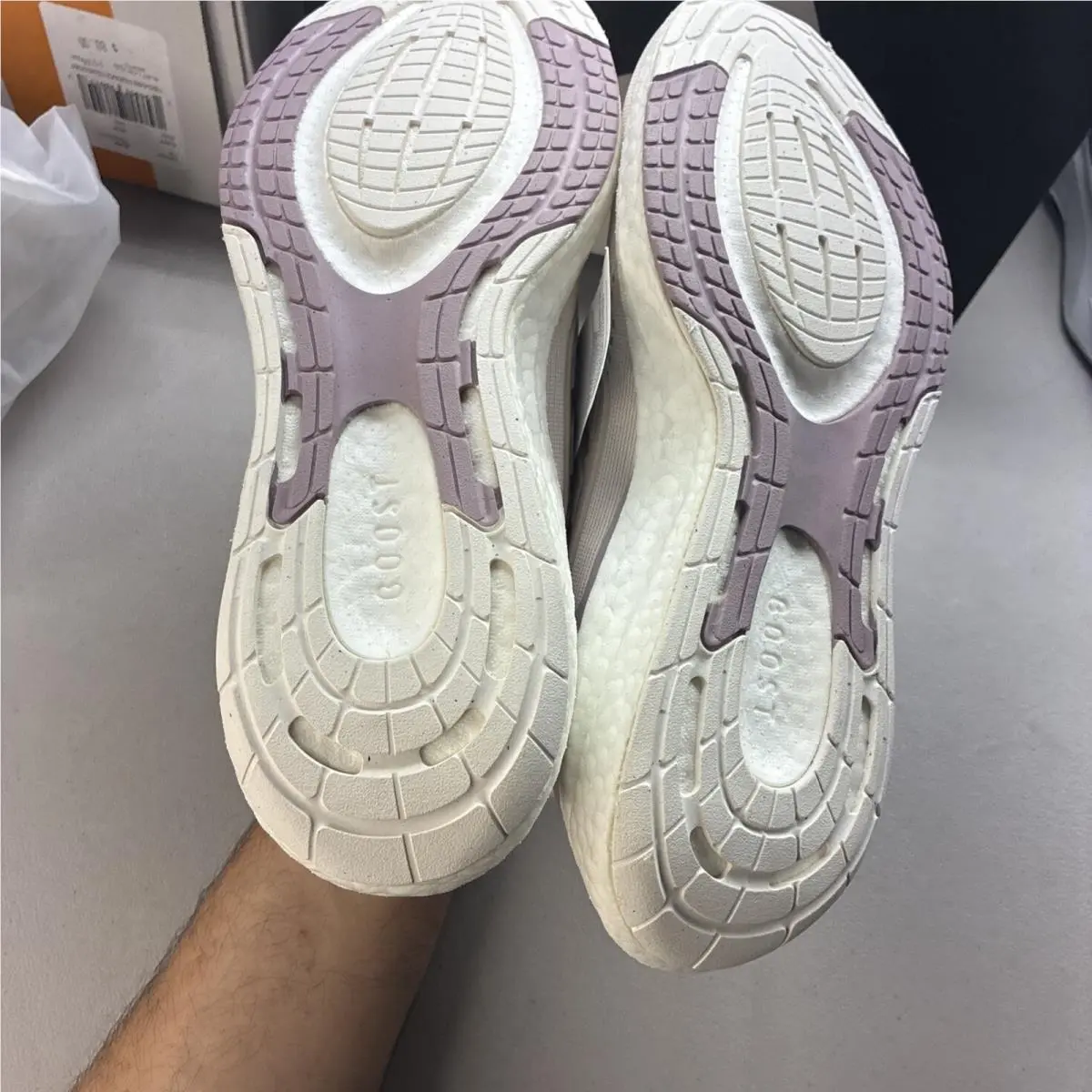 Adidas shoes - adidas PureBoost 23 - PureBoost - IF1533 - White/Purple (UPC: 196471021986) 5