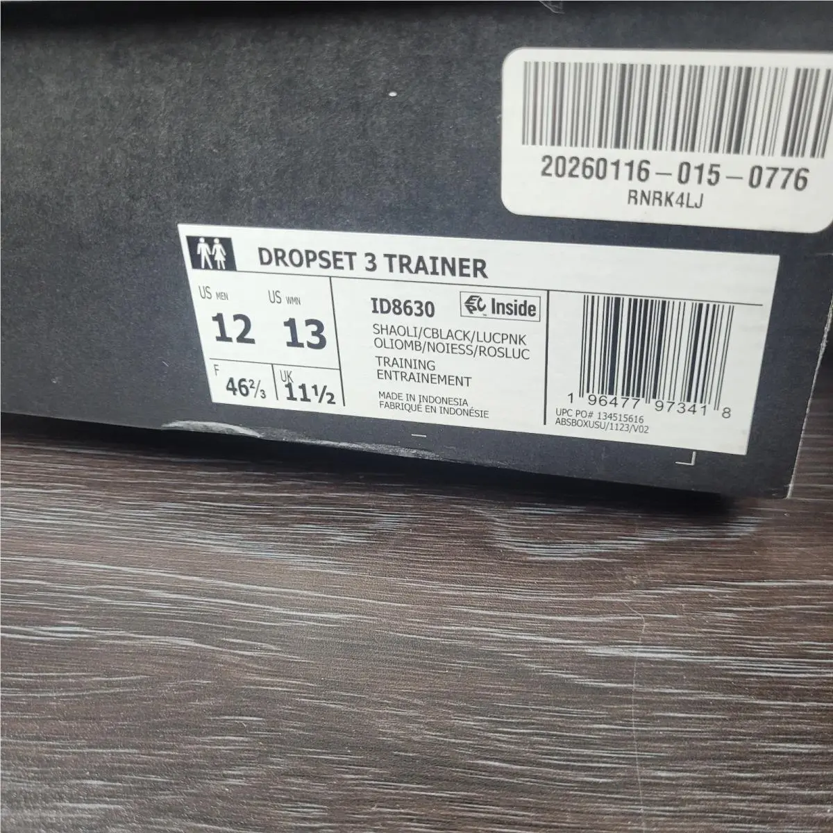 Adidas shoes - Adidas Dropset 3 Trainer - Dropset Trainer - ID8630 - Carbon Black Bright Pink 5