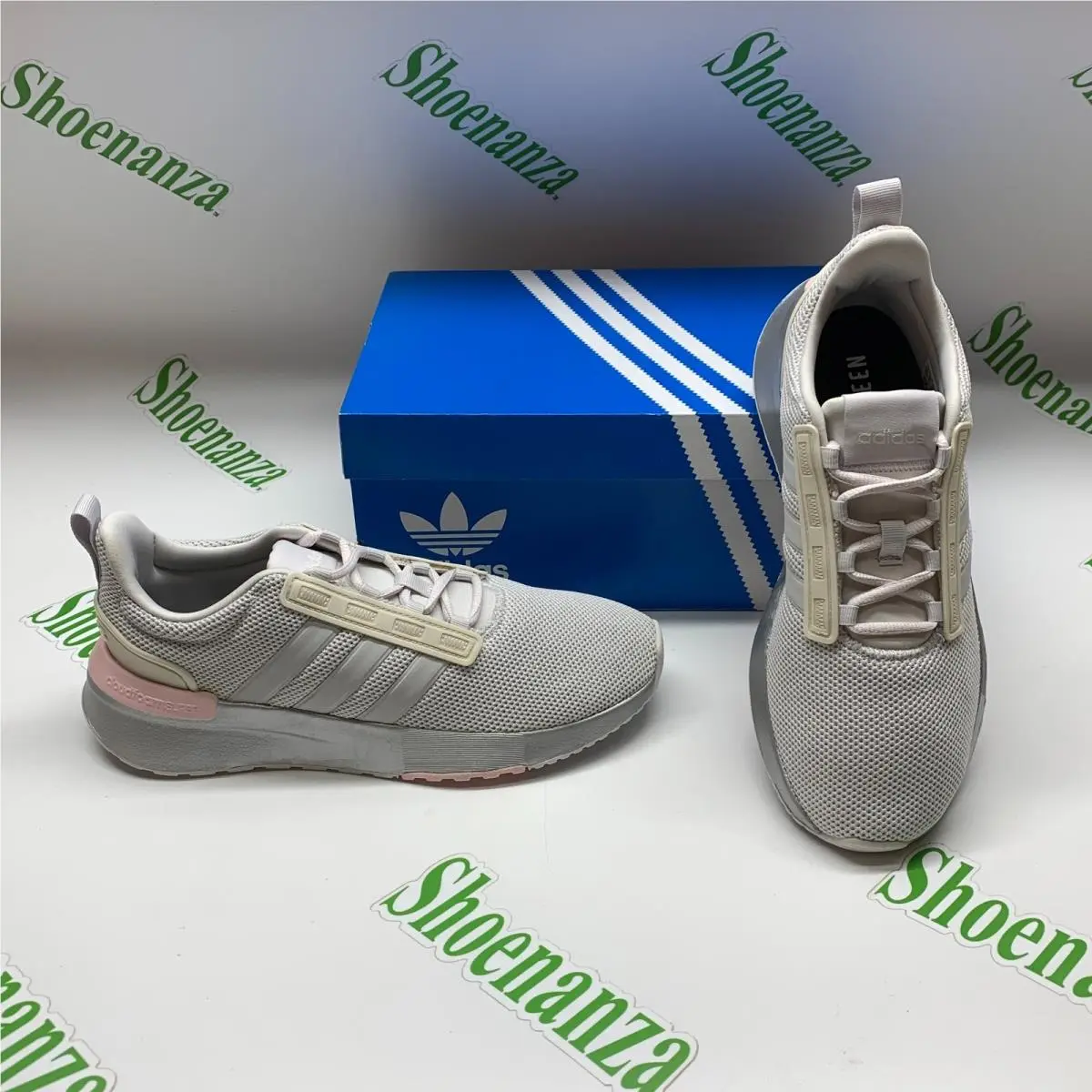 Adidas Racer TR21 H00652 Grey Silver Pink Cloudfoam Sneakers Shoes Womens 7.5