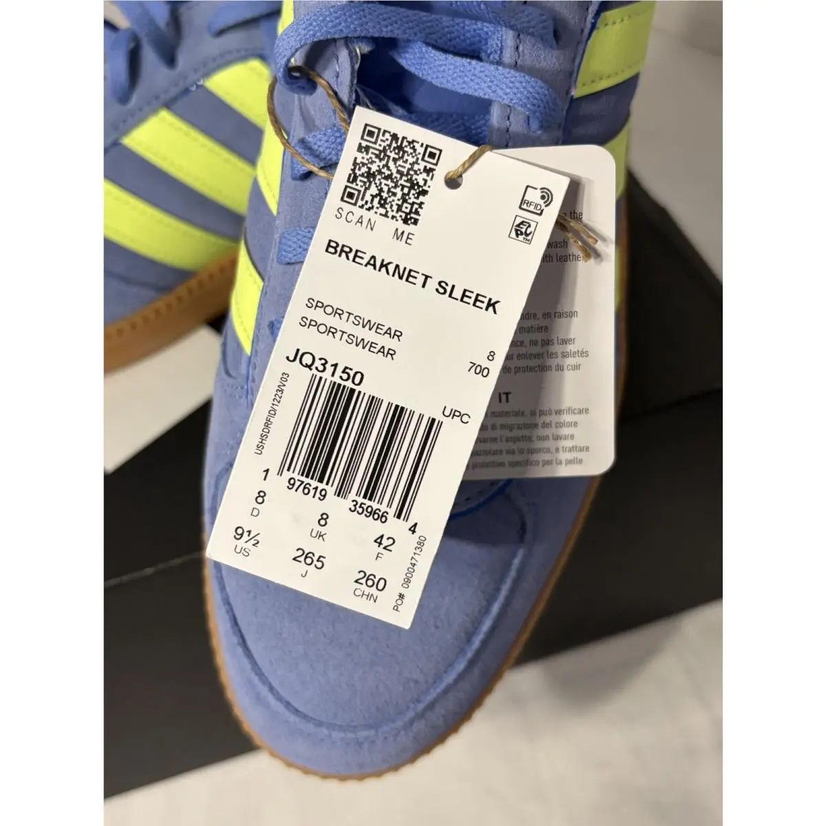 Adidas shoes - adidas Breaknet - Breaknet - JQ3150 - Blue Fusion/Yellow/Gum 7
