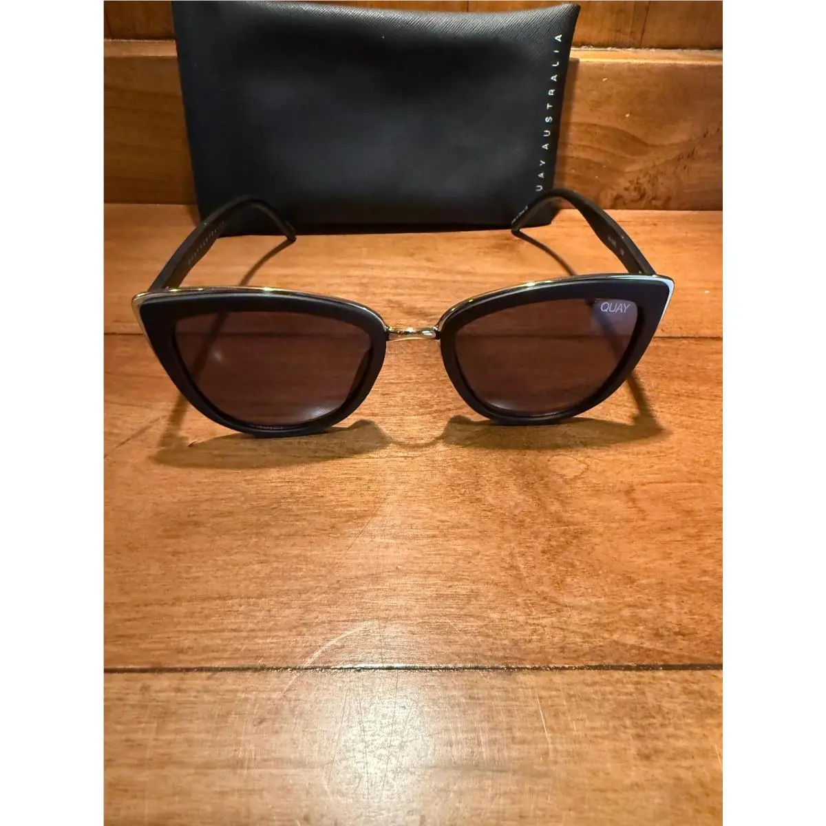 Quay Australia My Girl Black Cat Eye Sunglasses