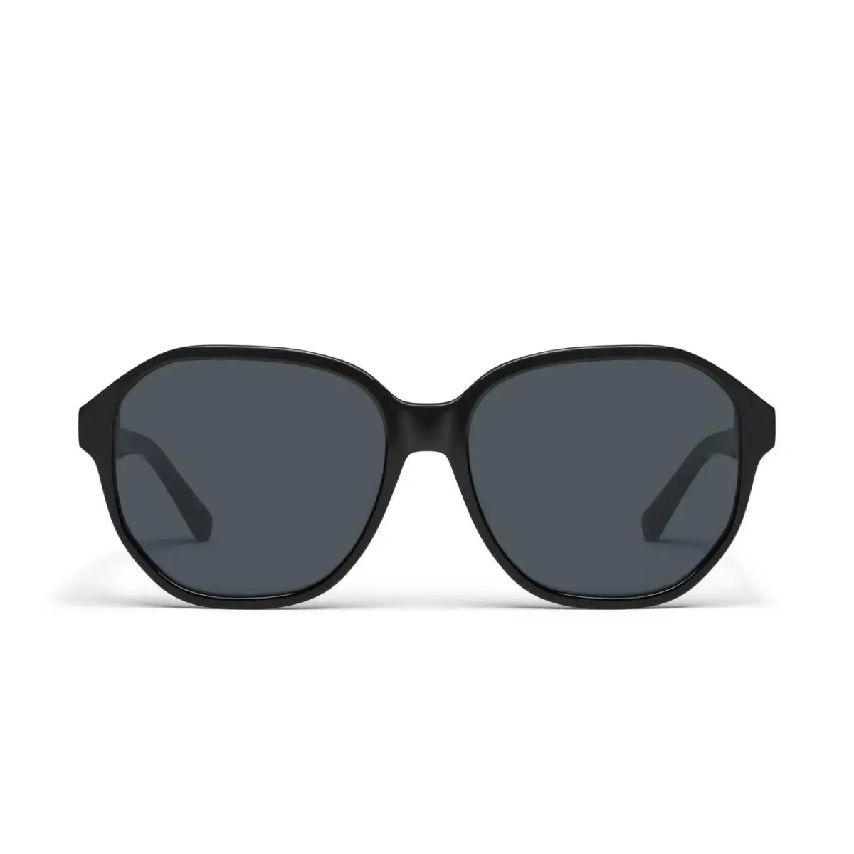 Quay Australia Guess Again Polarized Sunglasses Black Smoke Round by QUAY