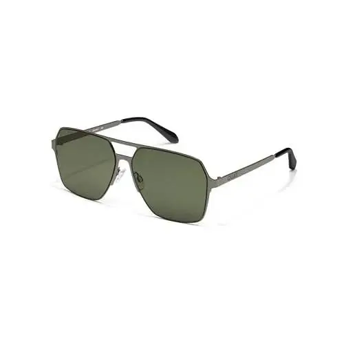 Quay Australia Backstage Pass Aviator Sunglasses Gunmetal Green by QUAY
