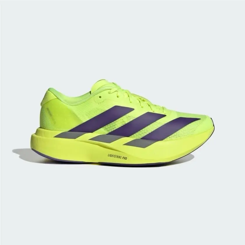 Adidas Adizero Evo SL Junior Big Kids Size 5 Sneakers Yellow/purple KI1483