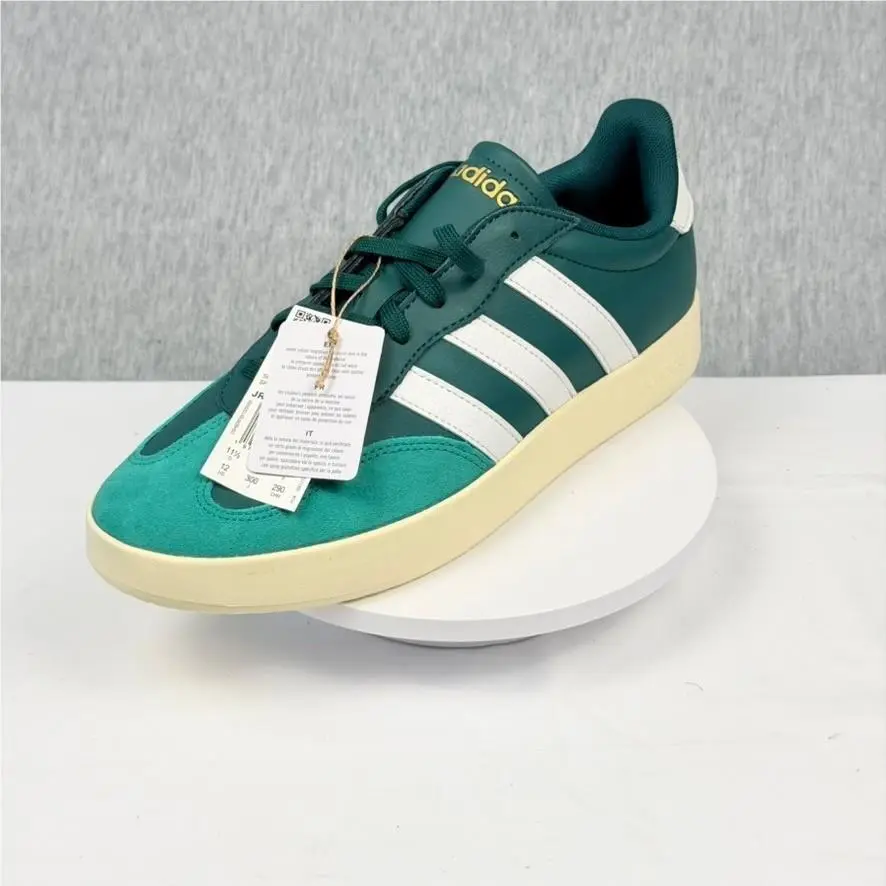 Adidas Barreda JR1320 Mens Sneakers Green White Low Top Shoes Size 12