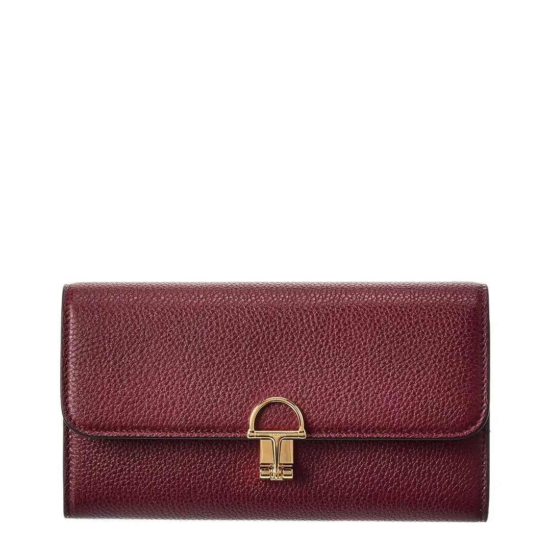 Gucci Softbit Leather Continental Wallet Women`s Red