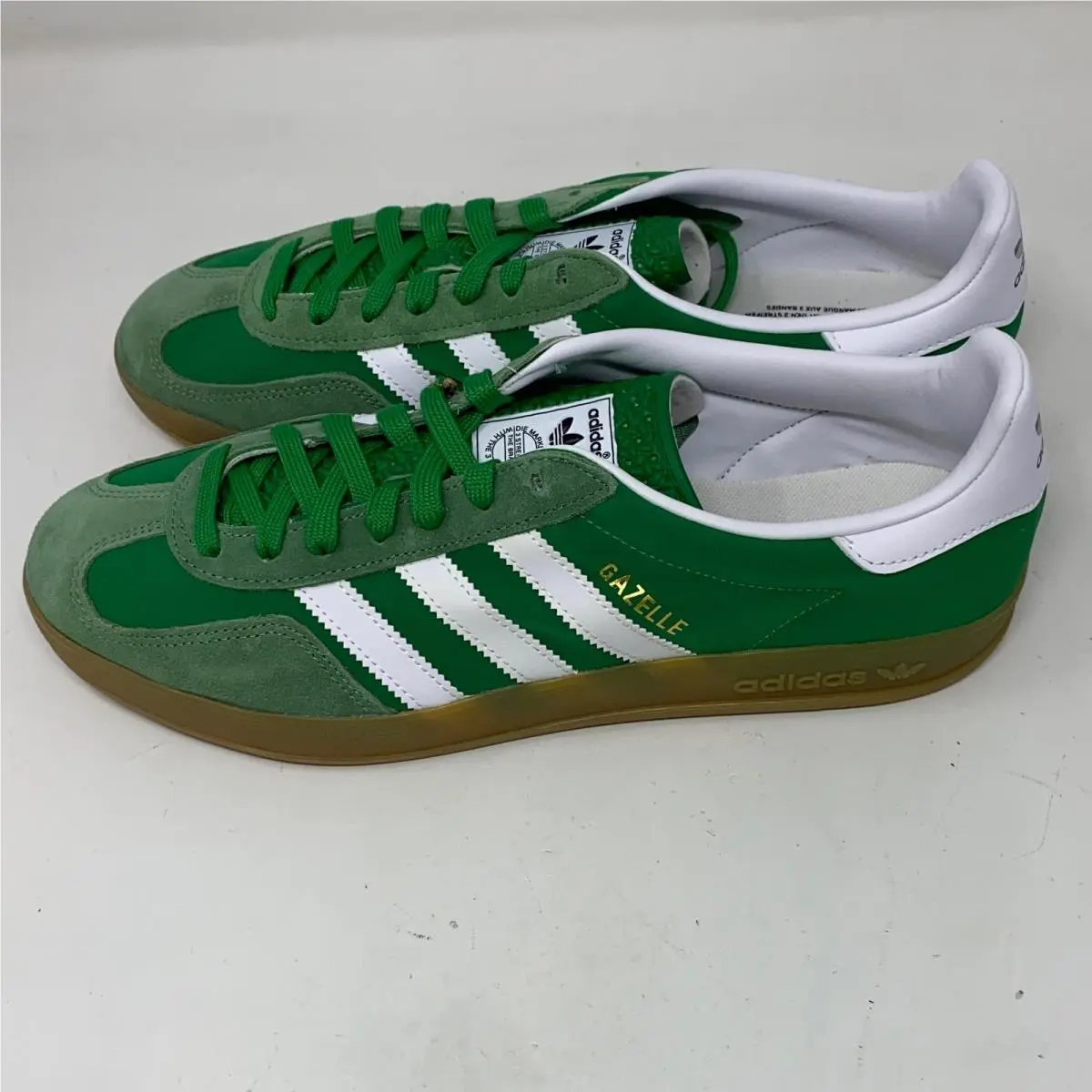 Adidas shoes - adidas Gazelle Indoor IE6605 Green/White Gum Men’s 10.5 US (UPC: 4067888509434) 0