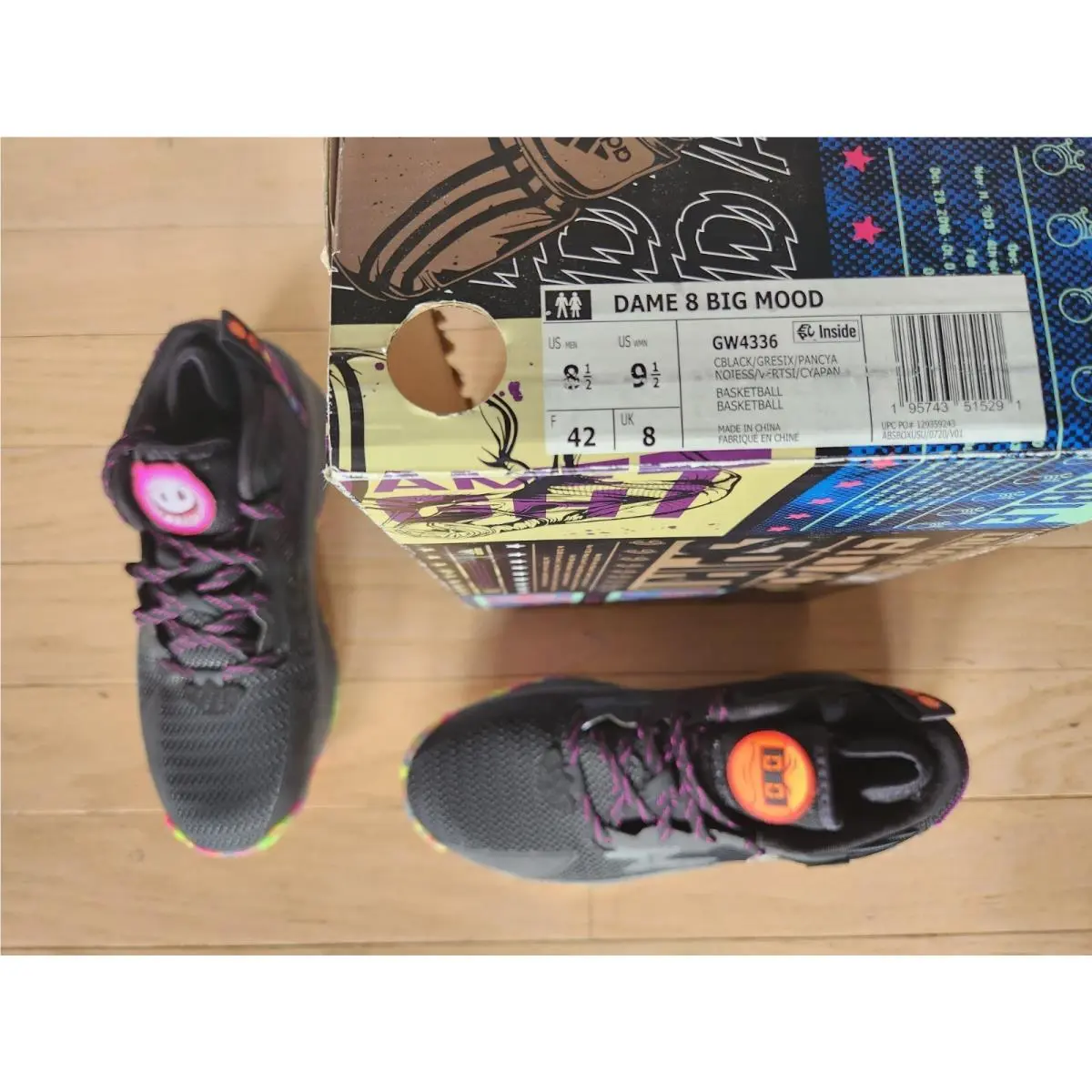 Adidas shoes - adidas Dame 8 - Dame - GW4336 - Black (UPC: 195743515291) 12