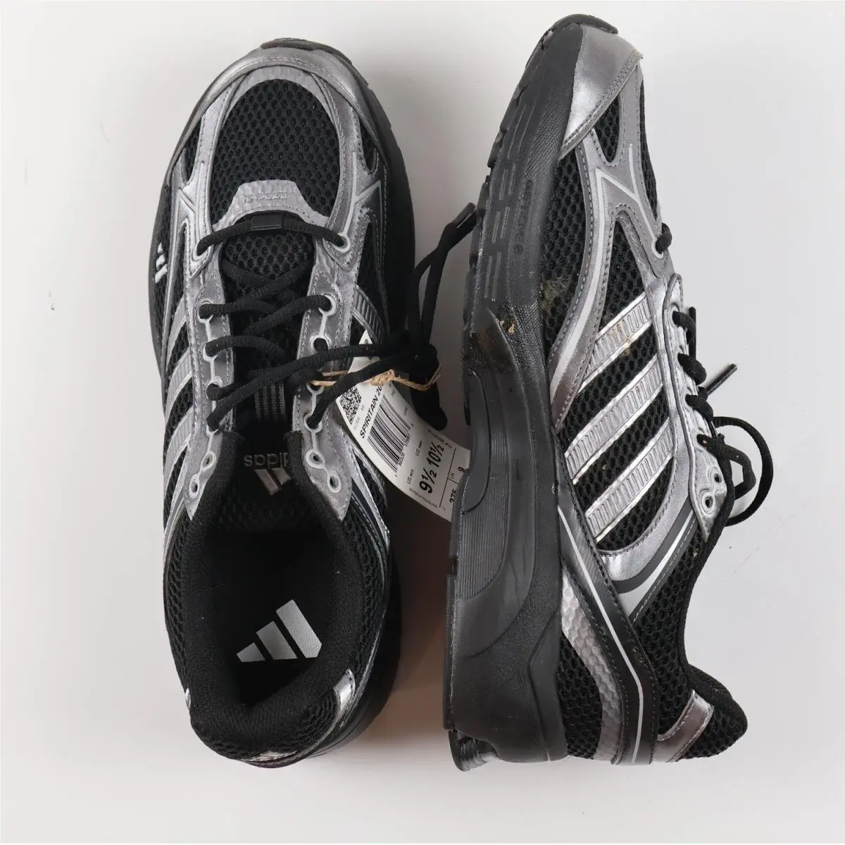 Adidas Spiritain 2000 Sneakers Black Silver Metallic 9.5