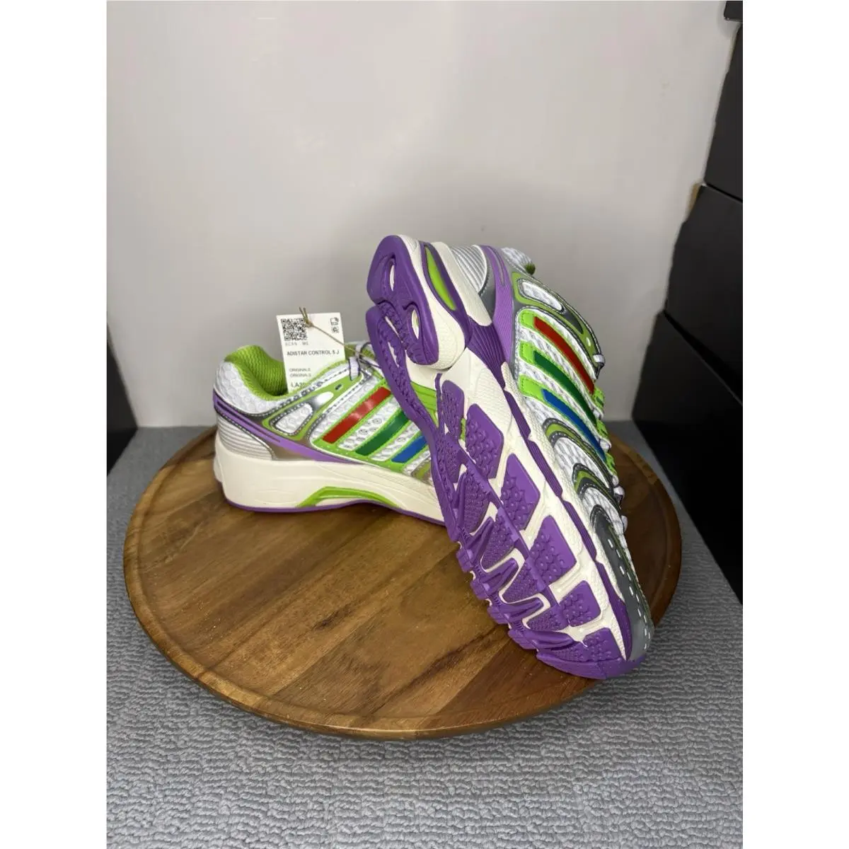 Adidas shoes - Control 5 - Control - White/Solar Slime/Silver Metallic 4