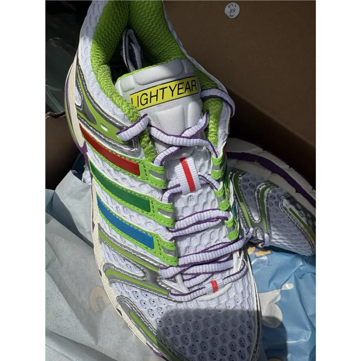 Adidas shoes - Control 5 - Control - White/Solar Slime/Silver Metallic 1