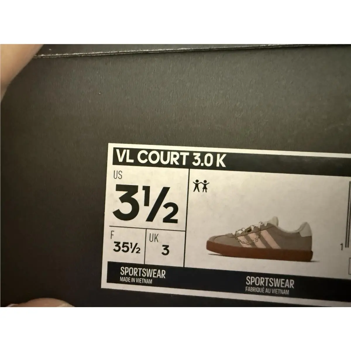 Adidas shoes - adidas VL Court 3.0 K - VL COURT 30 - White 4