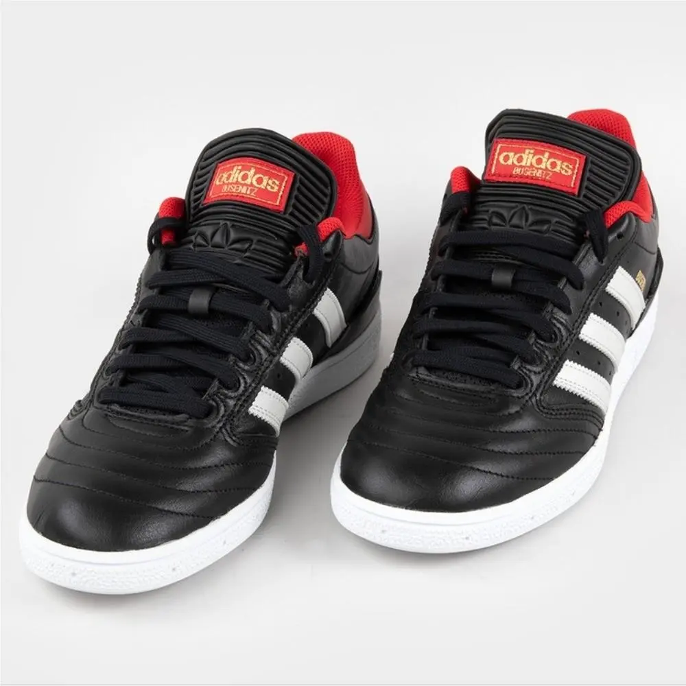 Adidas Busenitz Men`s Black Red and White Sneakers Size 9