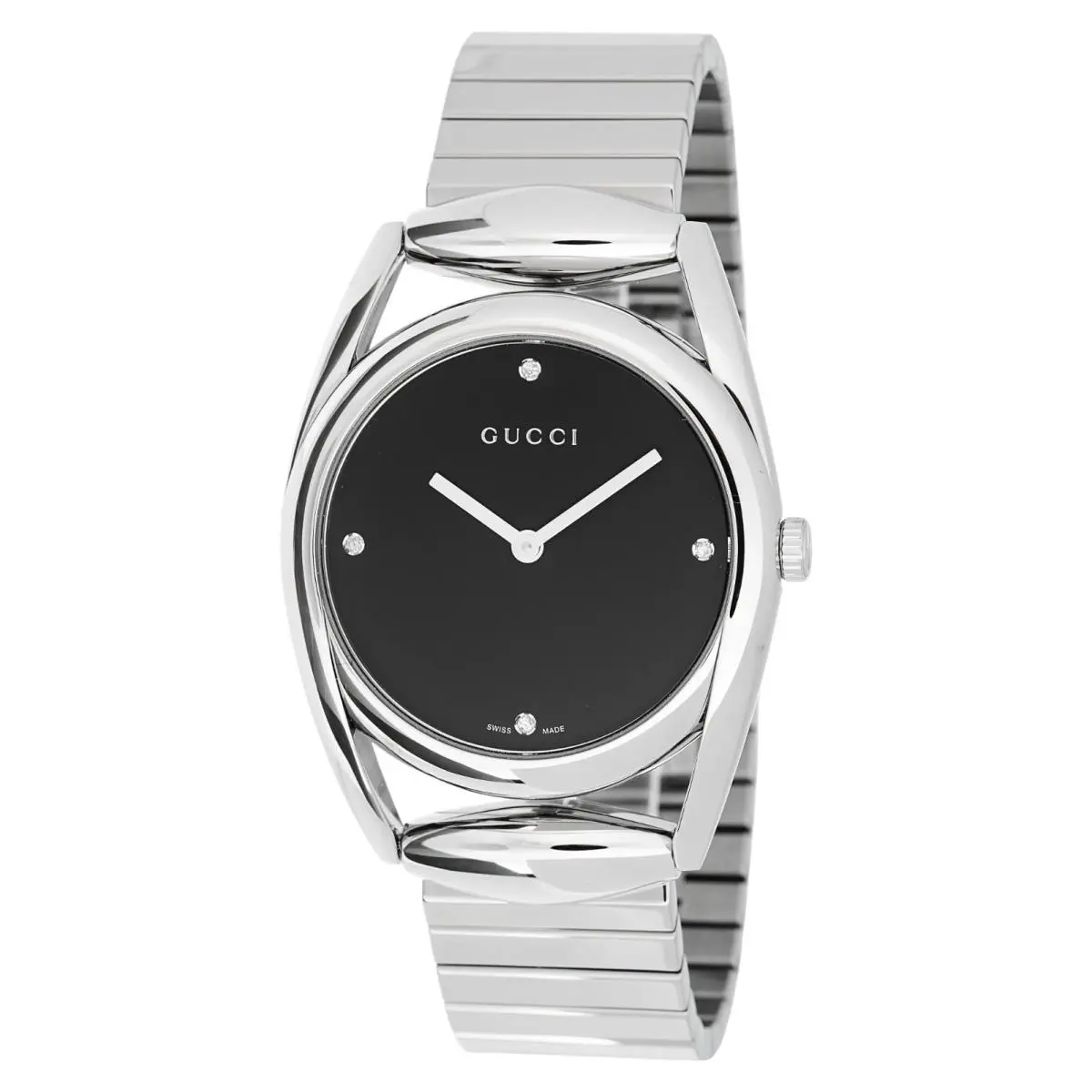 U-play YA139406 139MD Stainless Steel Bracelet Diamonds Swiss Quartz Watch by Gucci