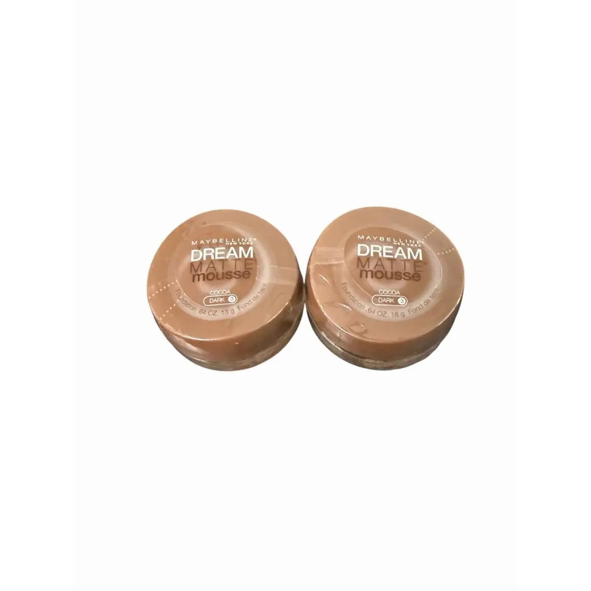 2x  Dream Matte Mousse Foundation Cocoa Dark 3 New by Maybelline