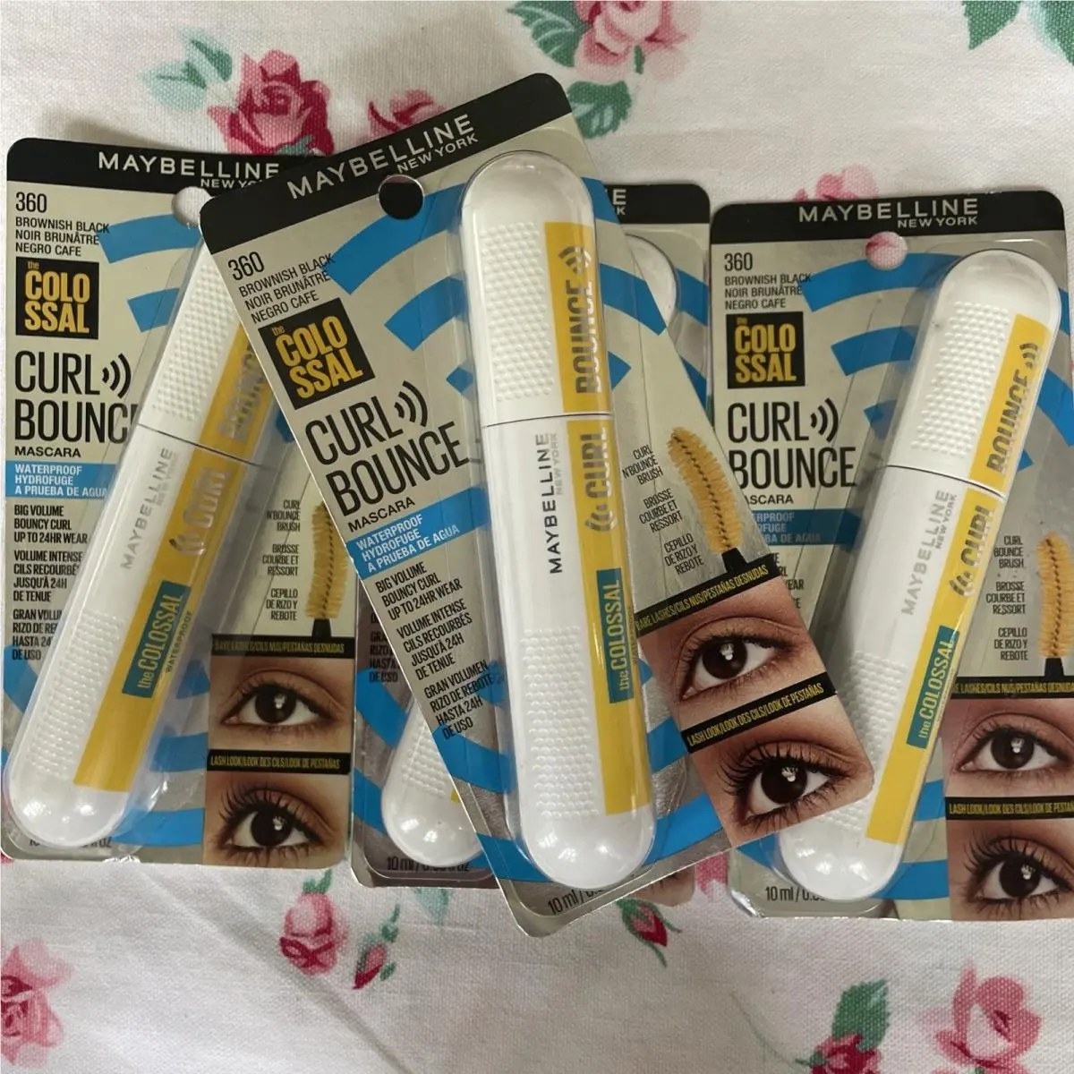 4  Colossal Curl Bounce Waterproof Mascara Brownish Black 360 Retired by Maybelline