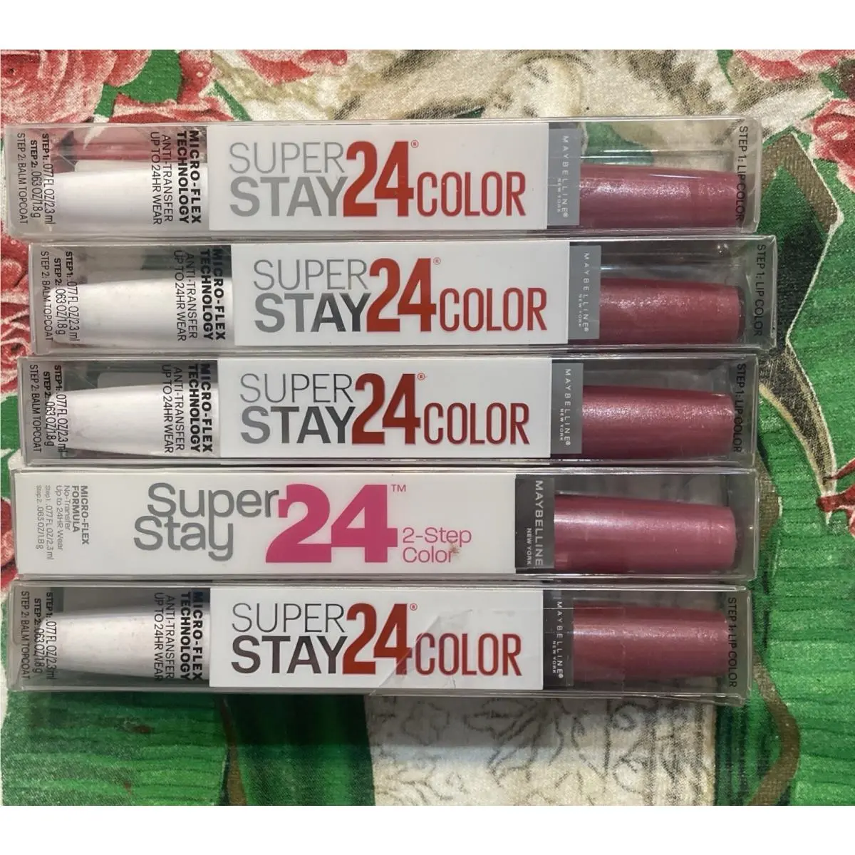 #090 Timeless Rose 5  Super Stay 24HR 2-Step Lip Color 090 Timeless Rose Box Issue Read by Maybelline