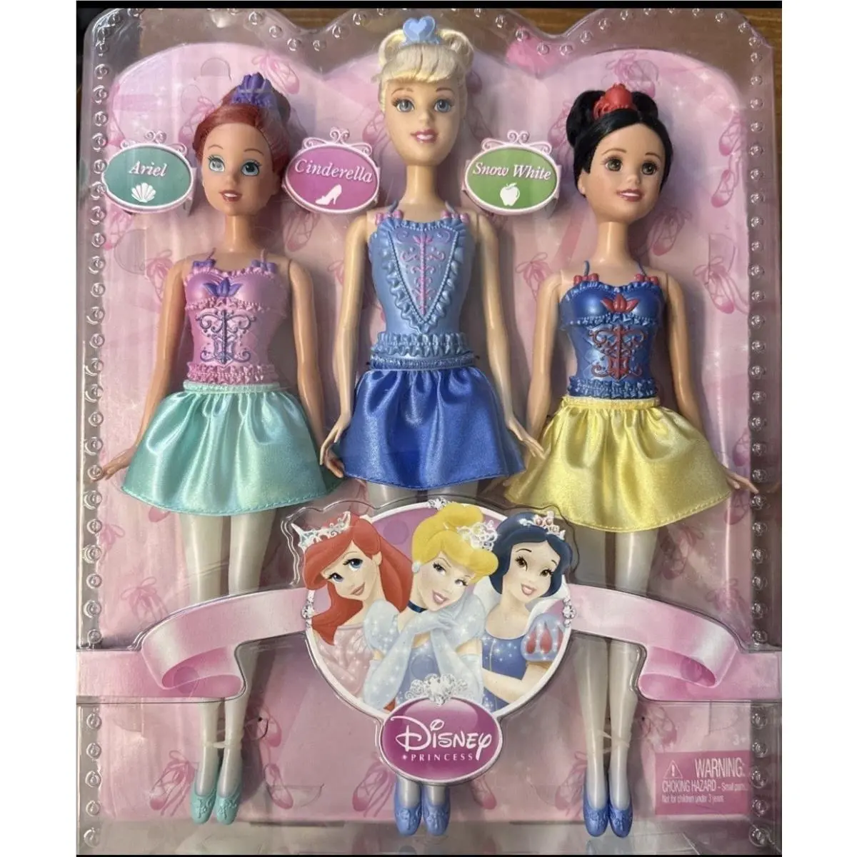 Disney Ballerina Princesses 3 Pack: Ariel Cinderella Sleeping Beauty