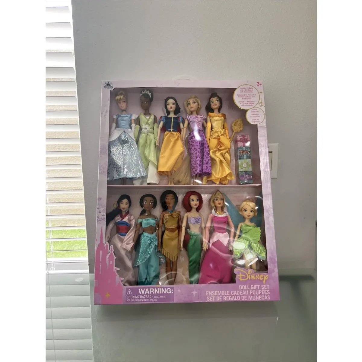Disney Princess Doll Gift Set 11 Pack Snow White Cinderella Belle Etc