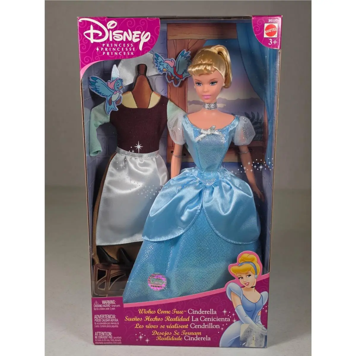 Disney Princess Cinderella Wishes Come True Doll Mattel B9197 2003