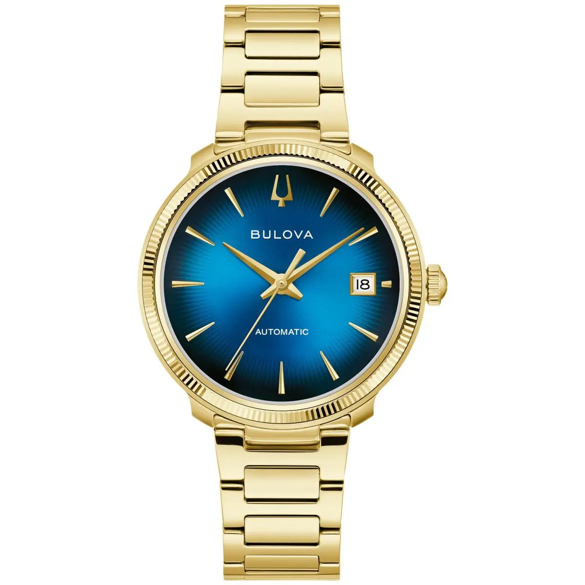 Disco Blue Dial Mens Automatic Watch 97B247 by Bulova