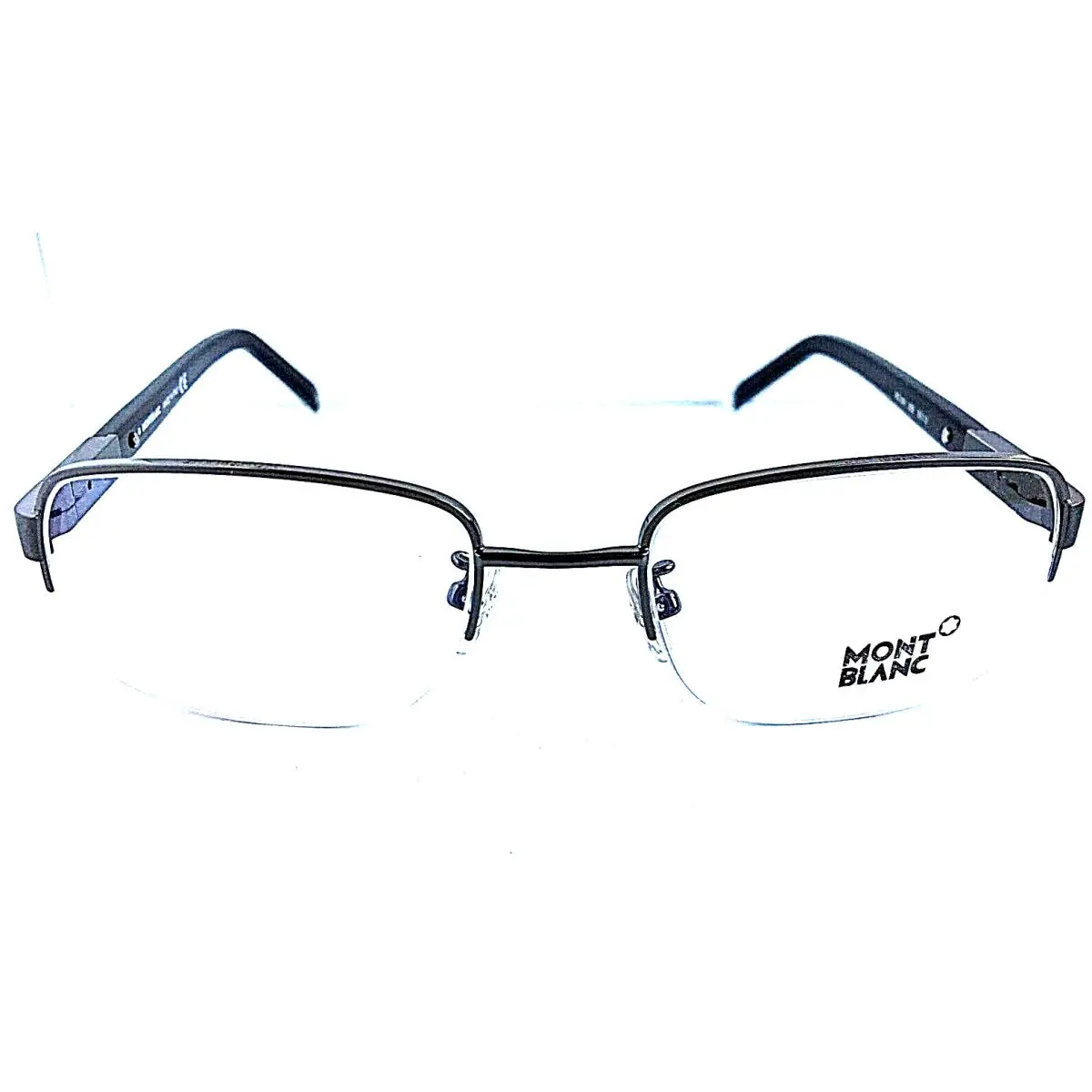 MB 249 008 53mm Semi-rimless Men`s Eyeglasses Frame Italy by Montblanc