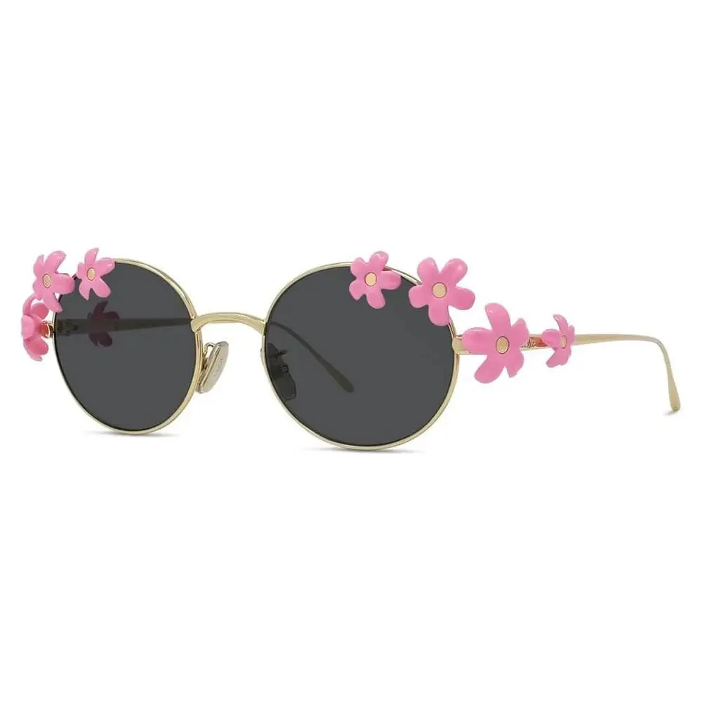 Daisy Field Oval LW40173U LW 40173U 30A Gold Pink Sunglasses 51 20 140 by Loewe