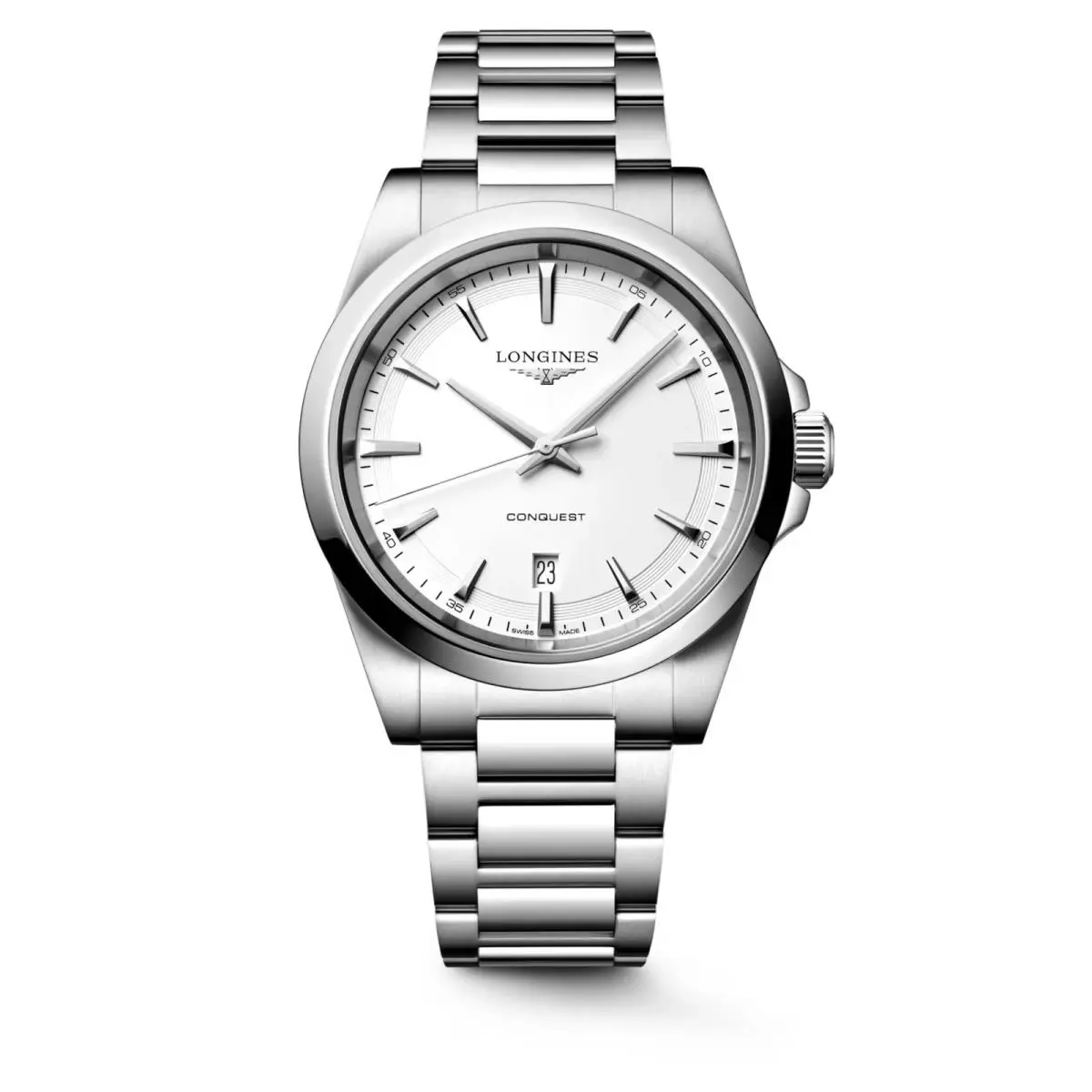 Longines Conquest 41mm Automatic – White Dial 2026 Model – Full Set