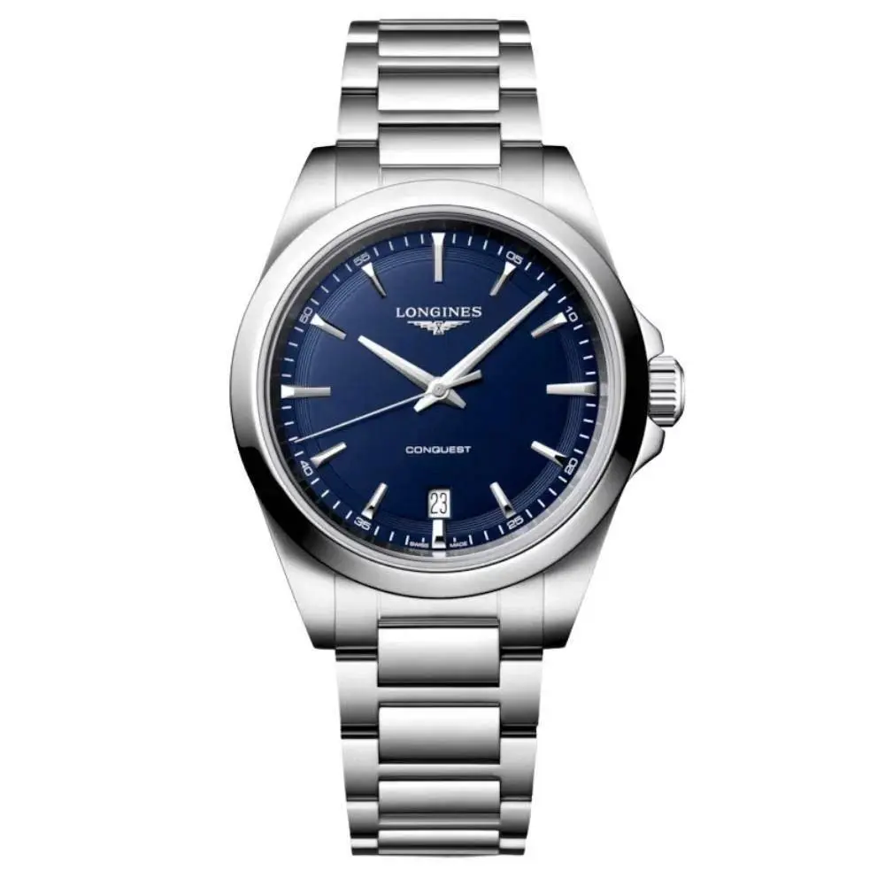 Orologio Longines Conquest L37504926 Watch Acciaio Quarzo Blu 38mm Uomo