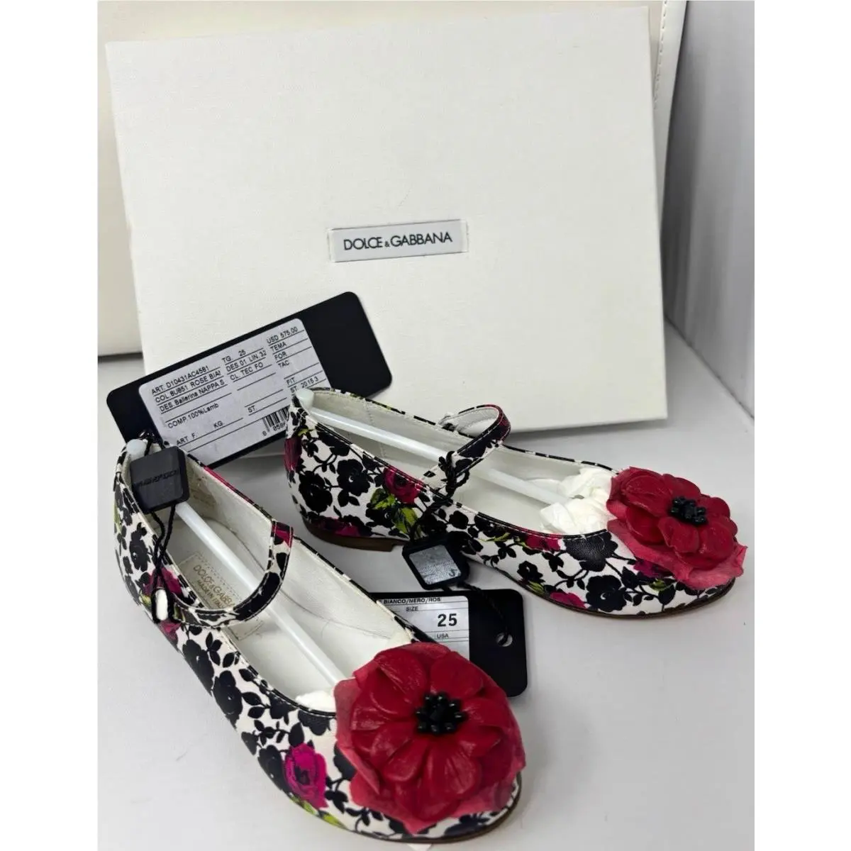 Dolce Gabbana. Toddler Ballerina Shoes. Ballerina Nappa St. Rose + Fiore