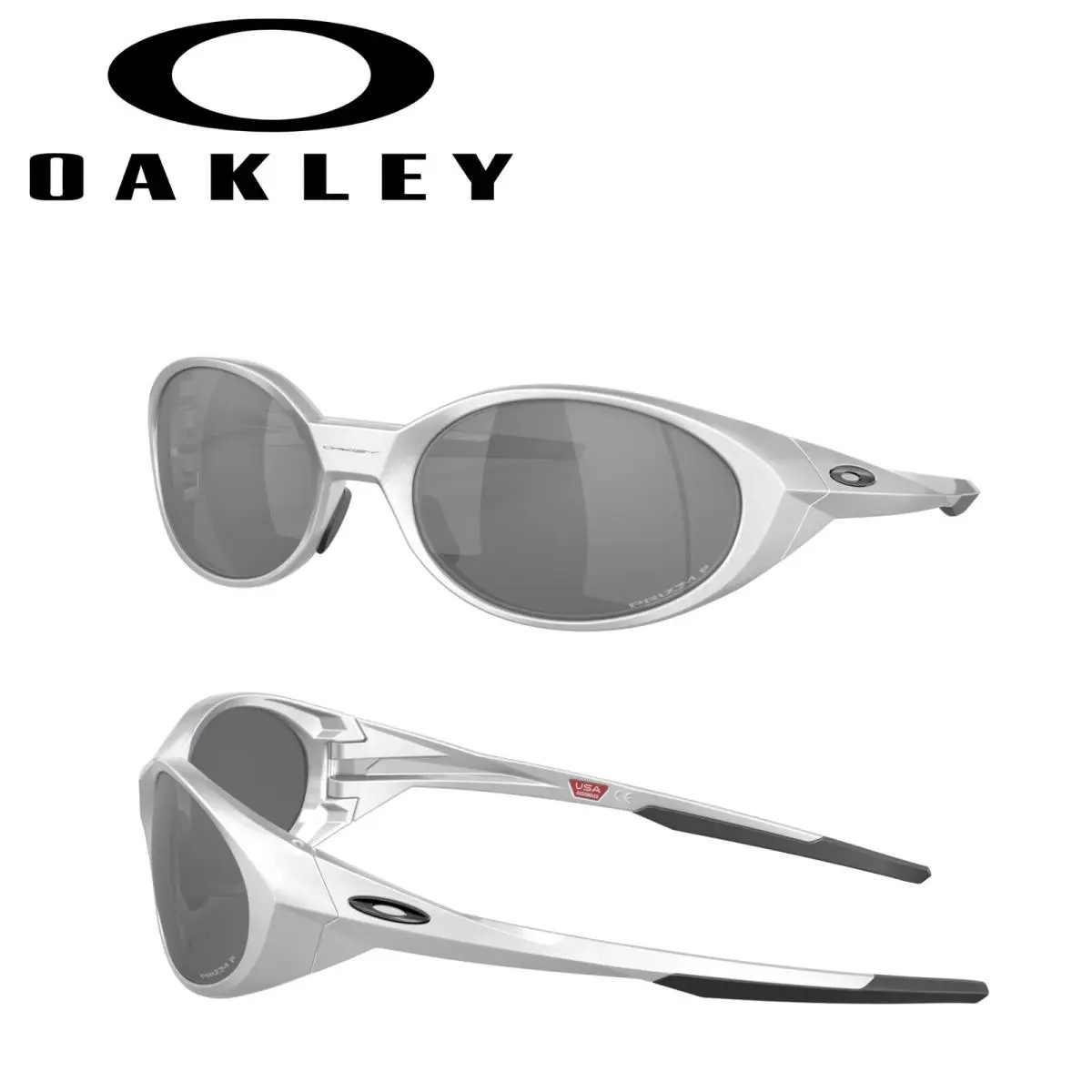 Eyejacket Redux Silver Frame / Prizm Black Polarized Lens by Oakley