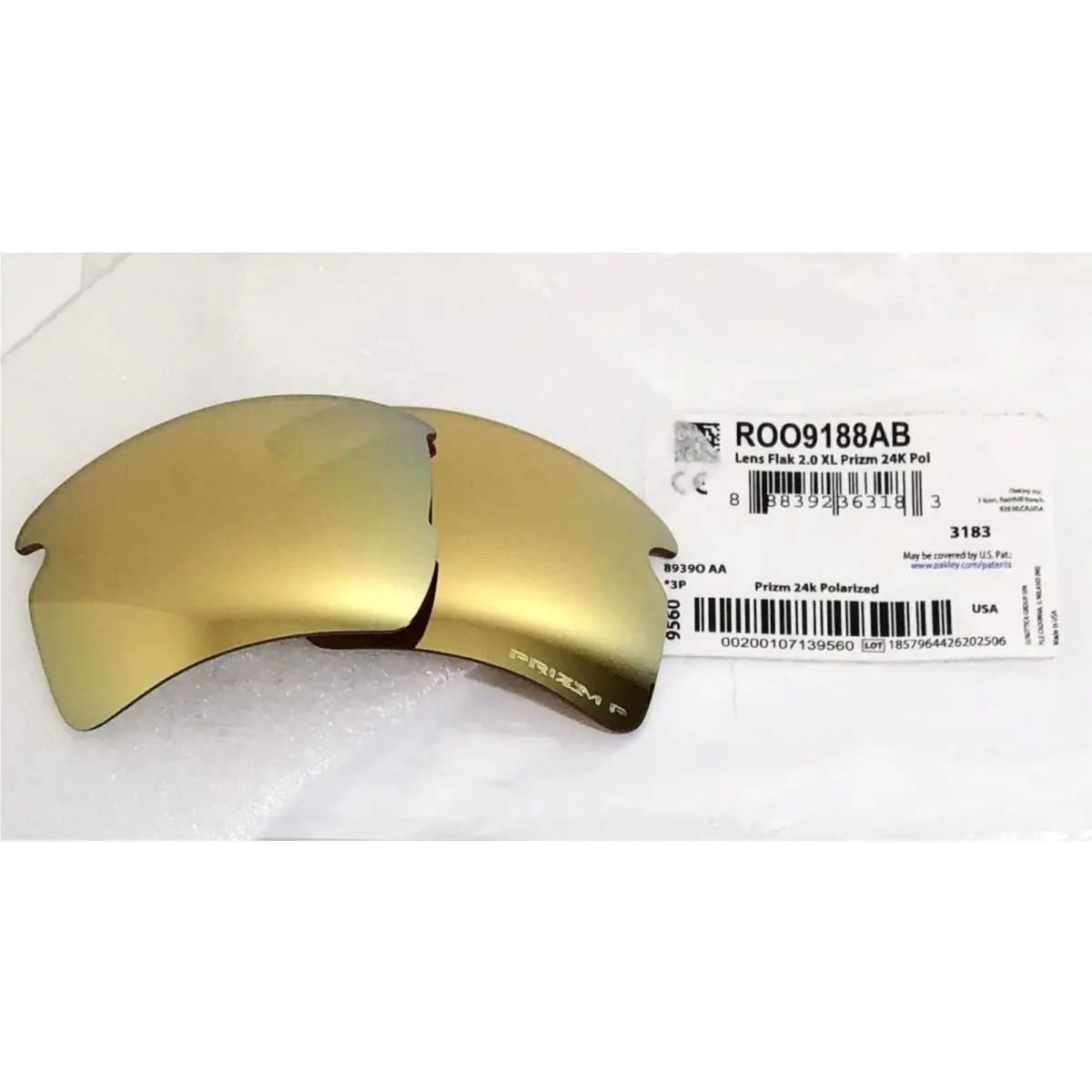 Flak 2.0 XL OO9188 Sunglasses Polarized Prizm 24K Replacement Lenses Rare by Oakley