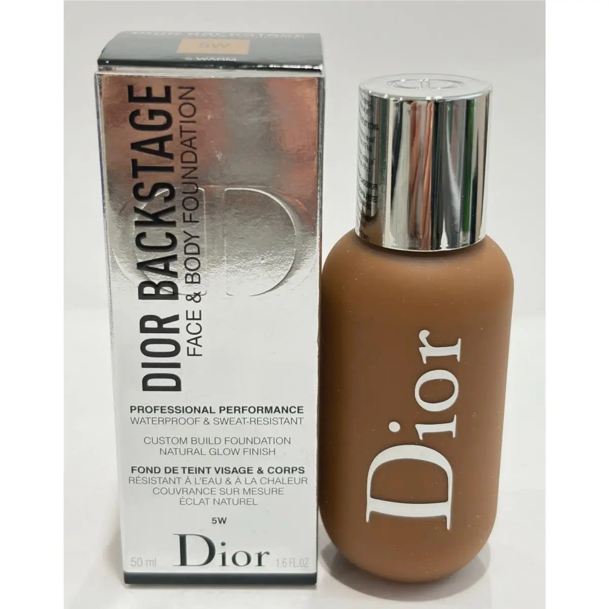 Backstage Face Body Foundation 5W 5 Warm 1.6 fl oz 50 ml As Photos by Dior
