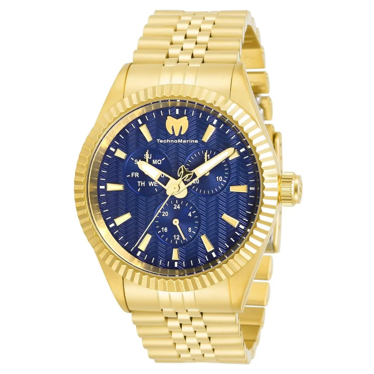 Technomarine Unisex TM-719007 Sea Dream Gold Toned Steel Stainles Blue Dial 42mm by TechnoMarine