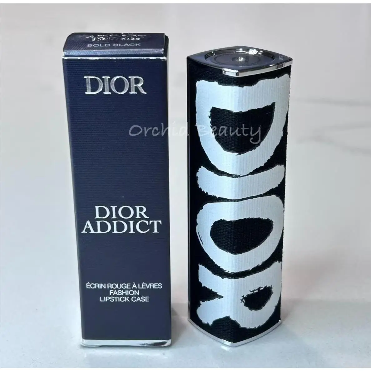Addict Fashion Refillable Lipstick Case Bold Black Limited Edition by Dior