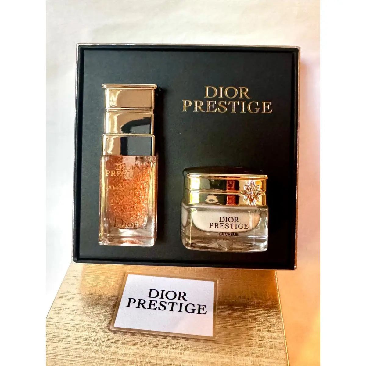 Prestige 2-Piece Mini Skincare Set Rose Advanced Serum 5ml La Creme 5ml by Dior